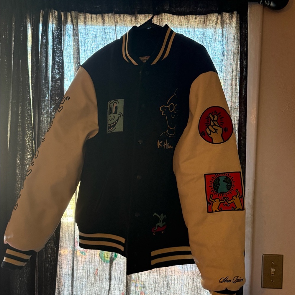 Keith Haring varsity jacket